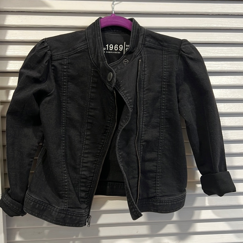 BabyGap black Moto Jacket